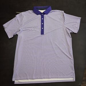 Greyson Deep Purple Polo Golf Performance Shirt Mens XL